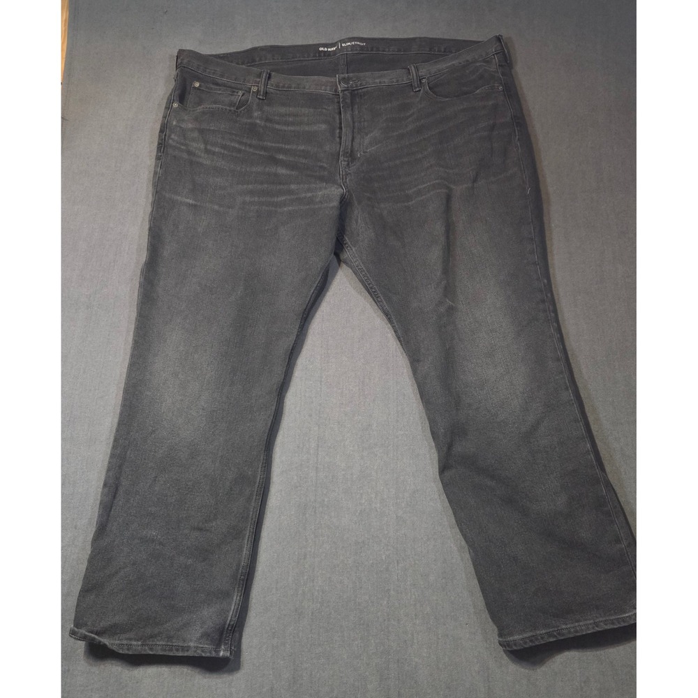 Old Navy Slim Jeans Mens 48x30 Gray Charcoal Stretch Denim Pants